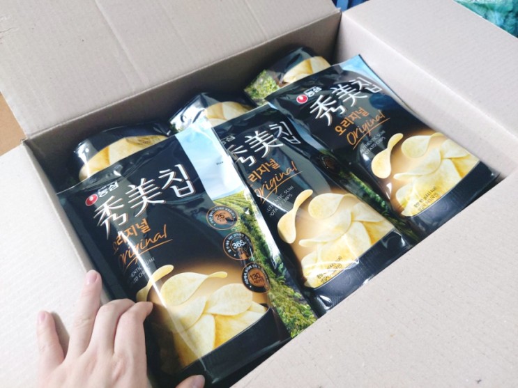 [농심수미칩] 박스로 구매해서 먹는 맛있는 수미칩 감자칩추천