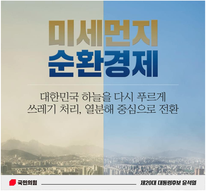 윤석열 대통령 공약 - 미세먼지/순환경제 정책