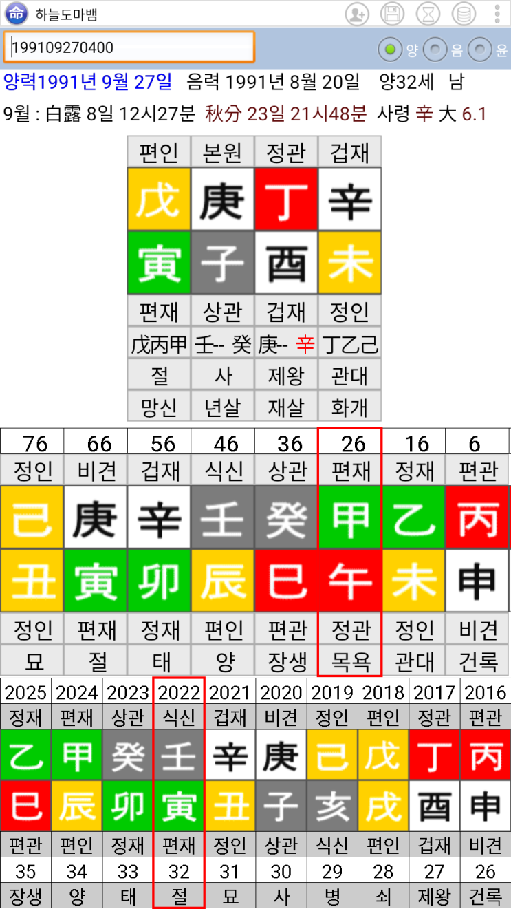  김준수 사주 - 풍류대장