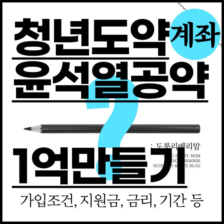  청년도약계좌 완벽총정리 (ft.가입조건, 지원금, 금리, 혜택)