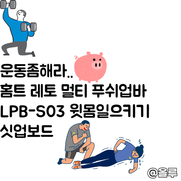  운동좀해라.. 홈트 레토 멀티 푸쉬업 바 LPB-S03 후기 및 리뷰