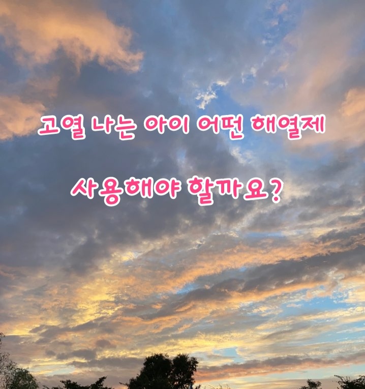 고열 나는 아이 어떤 해열제 사용해야 할까요?