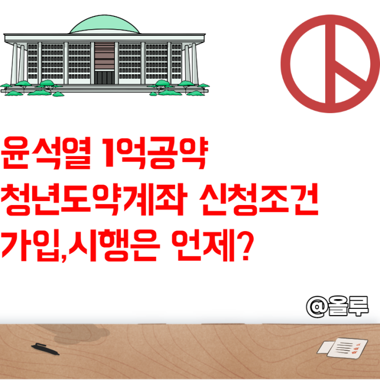  윤석열 1억 공약 청년도약계좌 신청조건 가입 시행은 언제?
