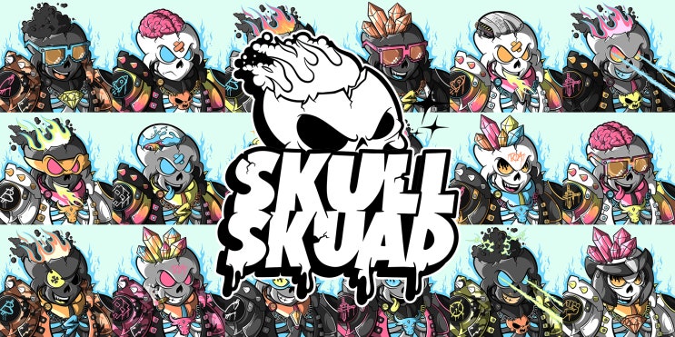 [이더기반 NFT] SKULL SKUAD NFT 소개 / 개발디자이너 enox / 디스코드 / 트위터 / 링크 / OG / 화리