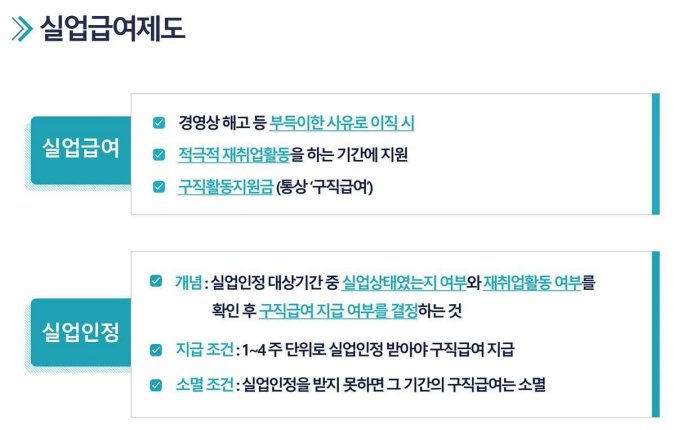 실업급여관련 1차 실업인정일 교육 자료 및 실업인정일에 온라인으로 실업급여 신청하는 방법