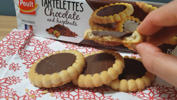  폴트초코 헤이즐넛 타르트(Poult Tartelettes) : 초코과자 땡기는날, 꾸덕한초코와 바삭한타르트 프랑스과자