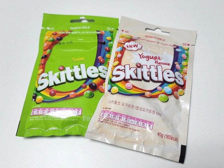  편의점 신상 스키틀즈 요거트 맛, SKITTLES 사워 sour 후기