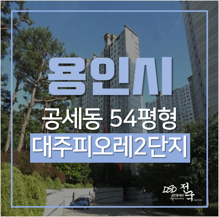 용인 기흥구 공세동 대주피오레 2단지 아파트 54평형