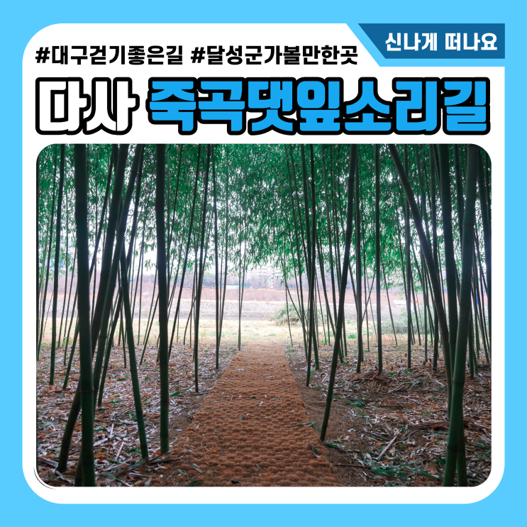  죽곡댓잎소리길 산책하기 좋은 달성군가볼만한곳