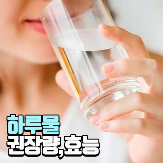 하루 물 섭취량 권장량, 물 많이 마시면 좋은점 효능