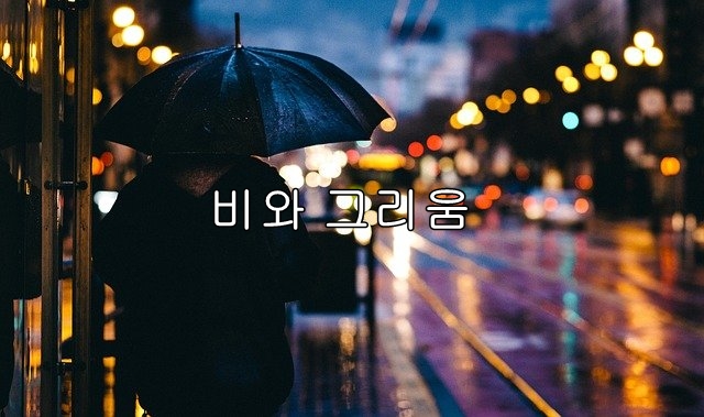  비와 그리움 - 윤보영