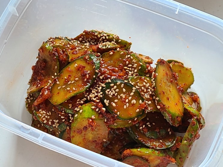  오이무침 레시피 반찬없을때 뚝딱해먹기