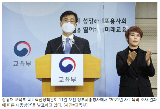 지난해 초중고 사교육비(사교육비 23조 4000억원) 조사결과 발표…맞춤 대응방안 추진_교육부 지난해 초중고 사교육비(사교육비 23조 4000억원) 조사결과 발표…맞춤 대응방안 추진_교육부