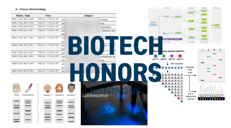  BIOTECH (바이오테크) HONORS PROGRAM 오리엔테이션 및 진행 시작 미국대학입시 위브링유에스