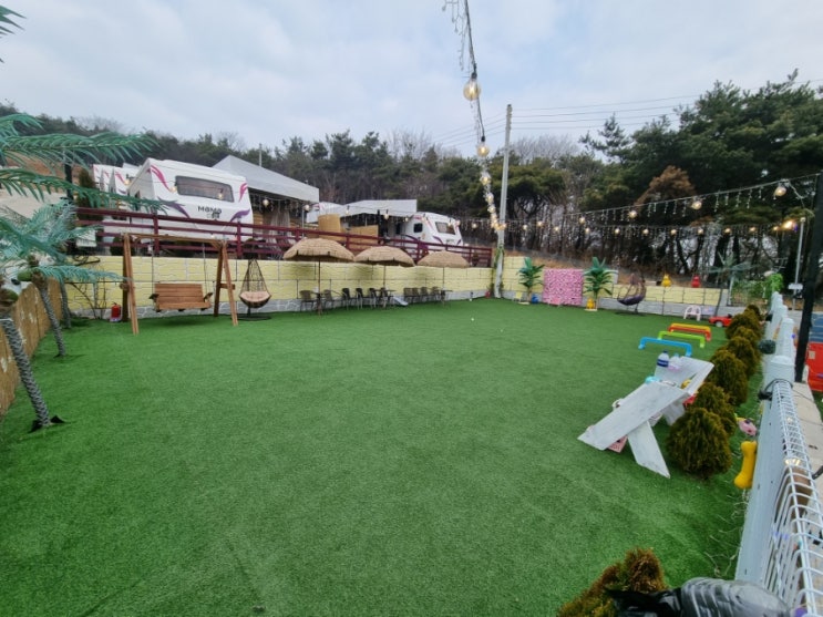  영흥도 애견동반 모모카라반 애견펜션 애견카라반  다녀왔습니다.  특트럭