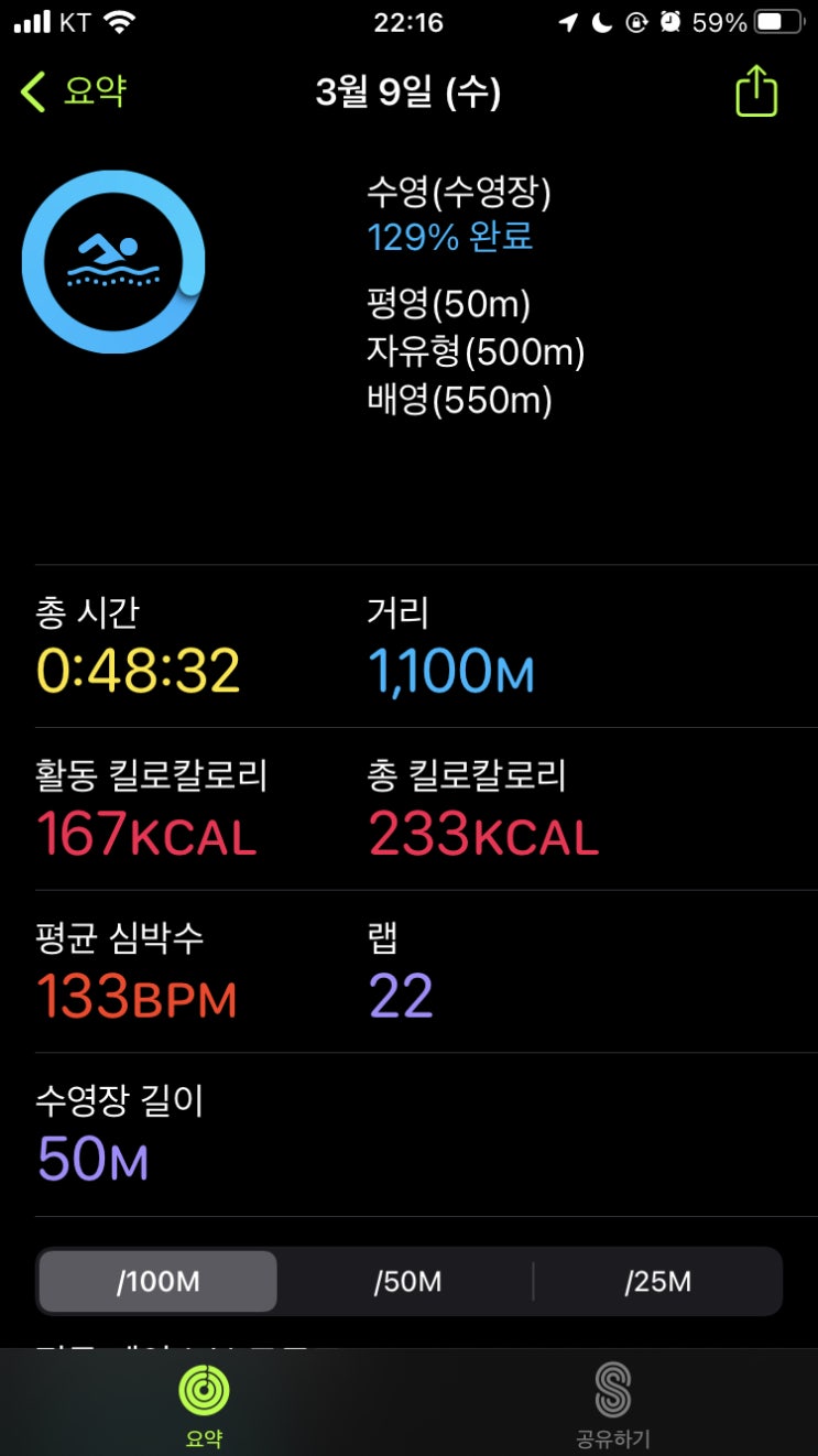  +904 수영일기 I 몰아서 쥐어짜는 중.. 배영 지독햐