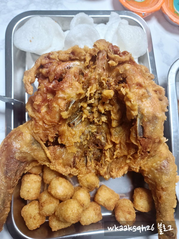  가성비 최고 가마치통닭 두 마리 통닭 배달 가격 후기