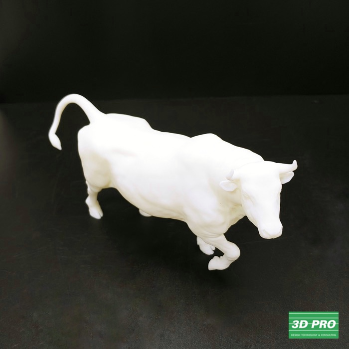 3D 프린팅 황소 모형물 제작/ 3D 프린터 시제품 출력/SLA 레이저 방식/ ABS Like 레진 소재 /쓰리디프로/3D프로/3DPRO