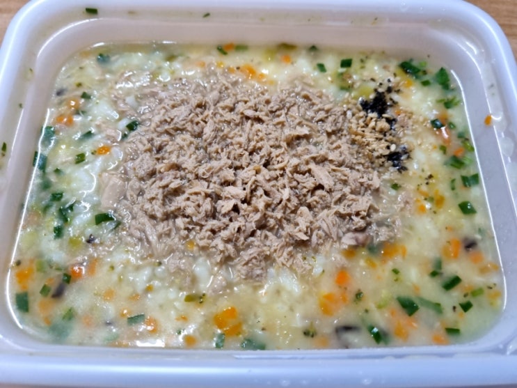  본죽 메뉴 참치야채죽 단호박죽 먹어봤는데요~