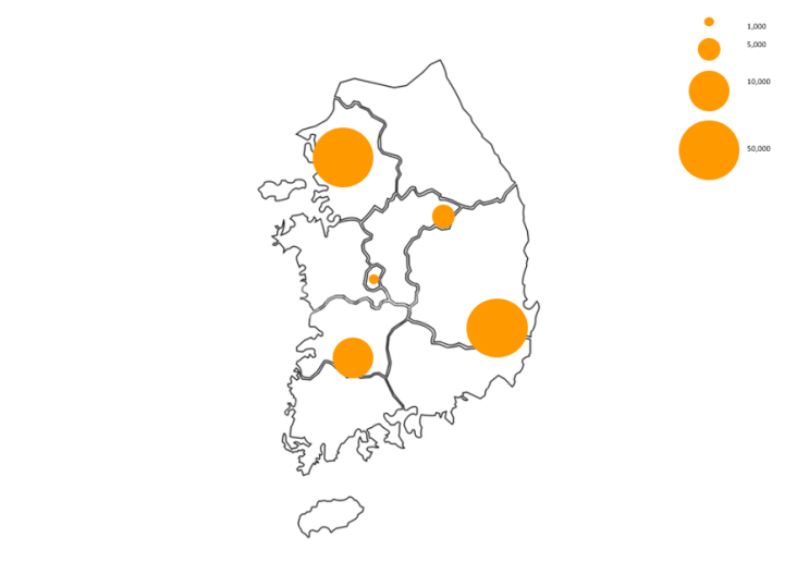 [PPT_Help_03] 한국 분포