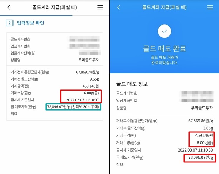 재린이 금테크 금투자방법 - 금통장 수익공개 세후 12.85% 실현