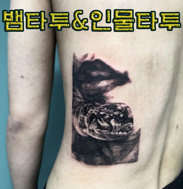  BAULART- 뱀 타투/ 인물 타투/ 등 타투/ 블랙앤그레이 타투/ 맞춤 타투