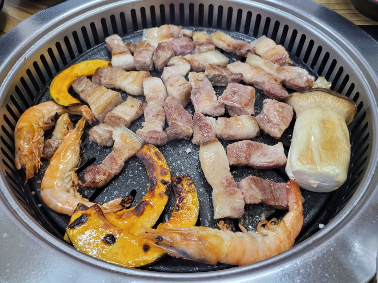  제주공항근처 도세기집에서 제주도 신혼여행 마지막만찬