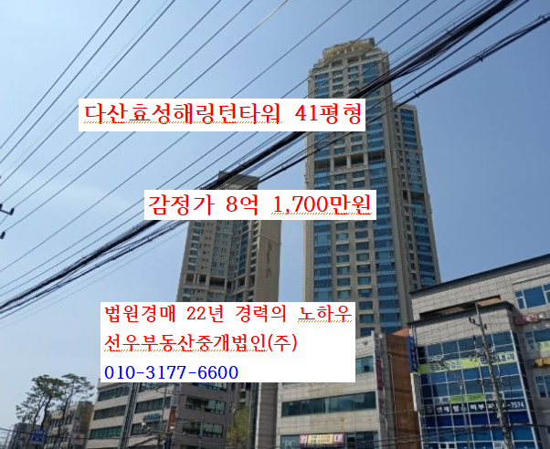 남양주시 다산동 다산효성해링턴타워 41평형 경매