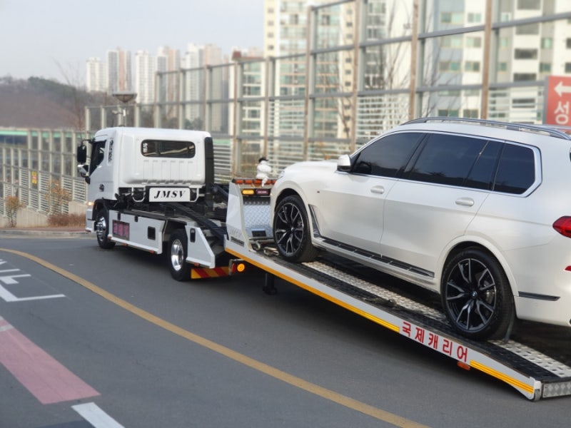천안시흥카캐리어 차탁송 두산지게차 운반중기 견인 후기