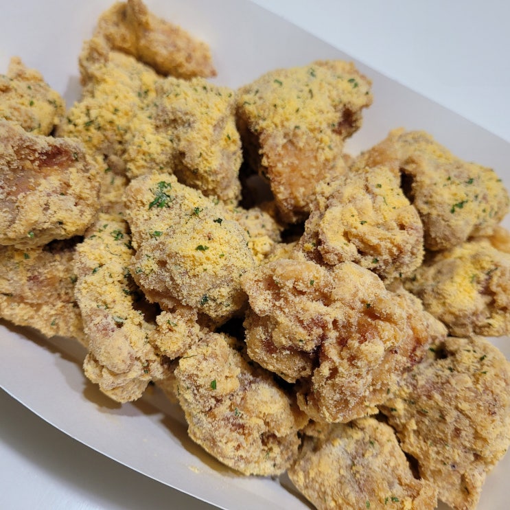  멕시카나 치즈 시즈닝 치킨 순살 뿌리고 눈꽃치즈맛