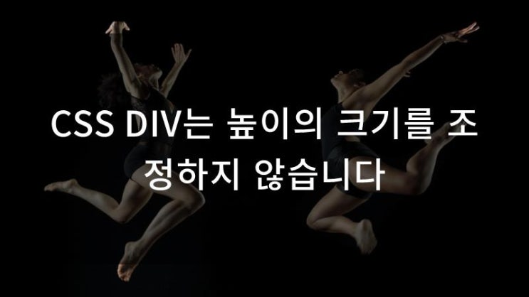 CSS DIV는 높이의 크기를 조정하지 않습니다 CSS DIV는 높이의 크기를 조정하지 않습니다