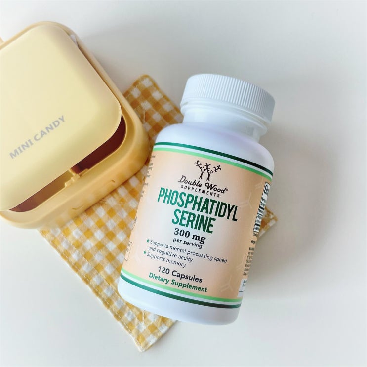  [더블우드] 해외직구 건강식품 추천 - 포스파티딜세린 300mg 캡슐