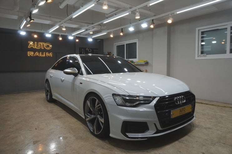  제주 아우디 A6 크롬딜리트 + 블랙PPF 루프스킨(STEK DynoBlack)