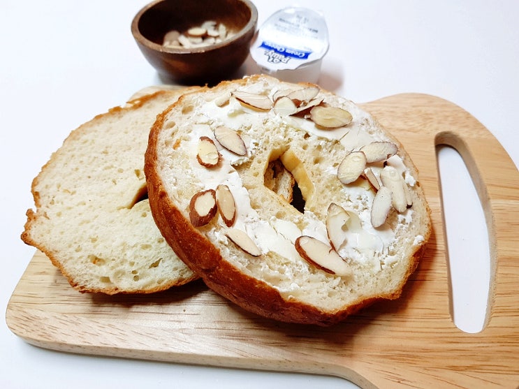 베이글 맛있게 먹는법 :: 냉동 쌀 베이글, 폴리 크림치즈