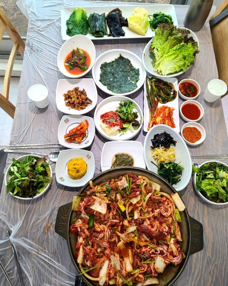  [울산]울산 주전동 맛집/가성비 오리불고기 한상 울산 백숙 맛집! 주전백숙!
