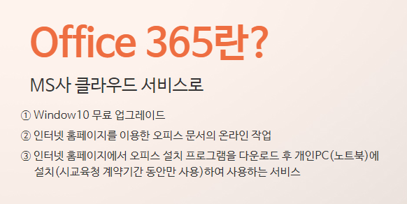  초중고대학생을 위한 MS오피스 무료로 사용하기