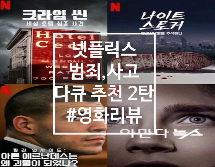  넷플릭스 범죄, 사고 다큐 추천 2탄 (스포있음)