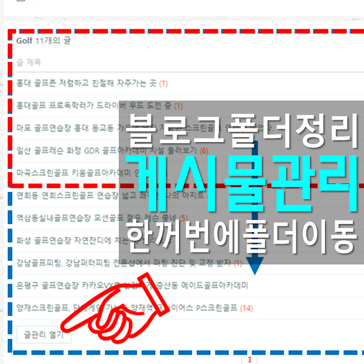  네이버 블로그 게시물 일괄 이동하는 잘 모르는 옵션