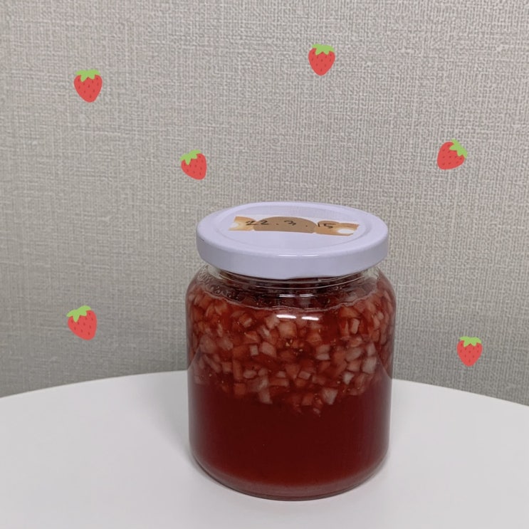 ෆ딸기청 만들기(っ˘ڡ˘ς)ෆ