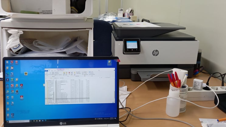 HP9010 무한복합기 판매 설치해 드렸습니다. - 울산 중구 테크노파크 연구 사무실에 무한프린트기 설치