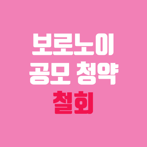보로노이 코스닥 상장 철회 (공모주 청약, 장외가 / 수요예측 실패) 보로노이 코스닥 상장 철회 (공모주 청약, 장외가 / 수요예측 실패)
