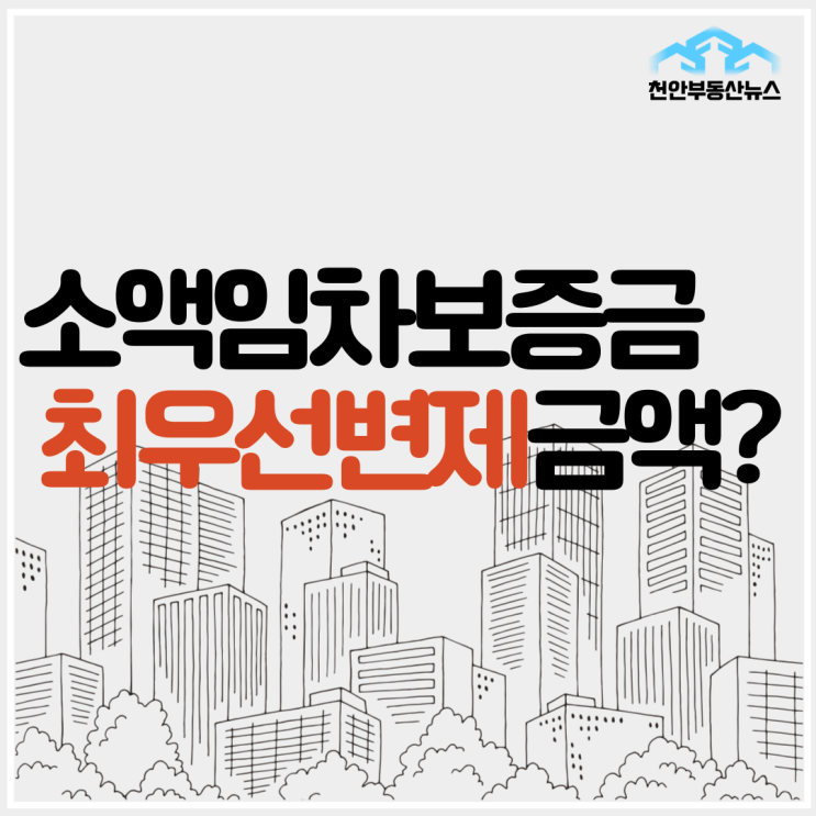  소액임차보증금 및 최우선변제금액 확인 및 주의사항