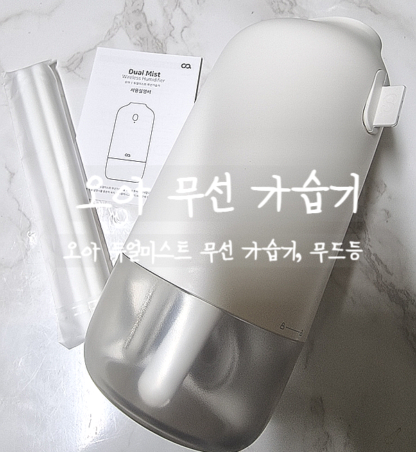  가습기 추천, 오아 듀얼미스트 무선 가습기로 건조하지 않게 숙면하자