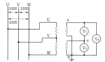 3상 변압기의 2상 결선 전압 구하기