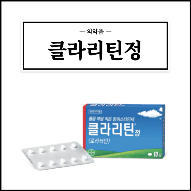  클라리틴정, 효능효과/복용법/부작용/주의사항 등 간단정리