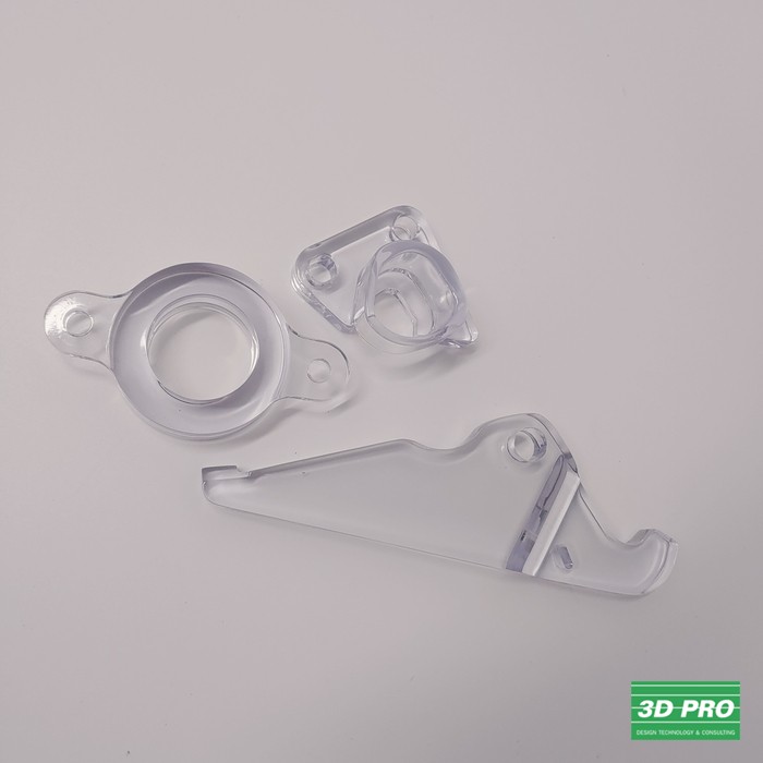 3D 프린팅으로 여러가지 형태의 투명 출력물 제작/시제품/3D프린터 출력물/SLA방식/ ABS Like 레진/투명/ 쓰리디프로 /3D프로/3DPRO