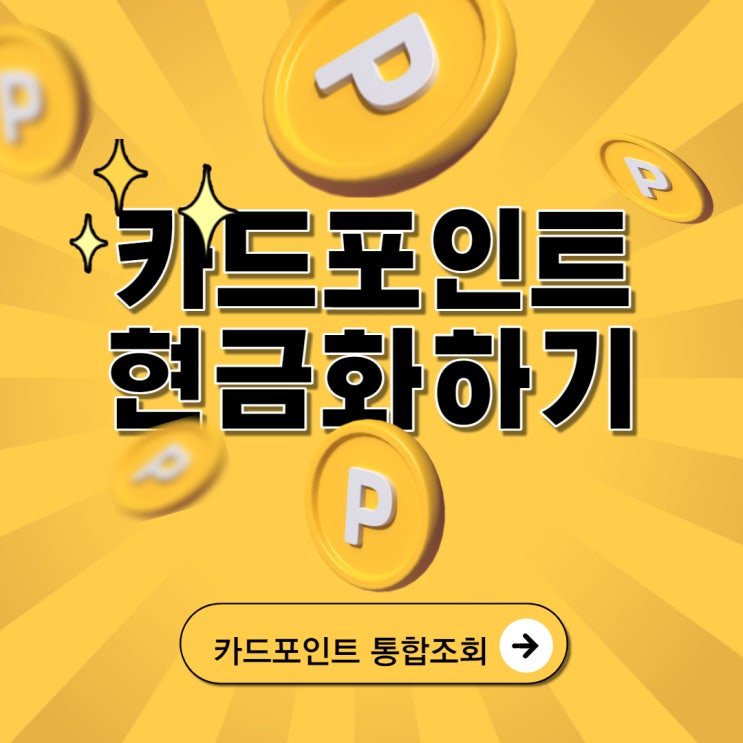  카드포인트 이제 현금으로 받자, 통합조회하기
