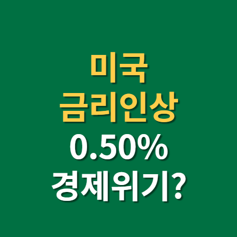  FOMC 발표 미국 금리인상 3월 기준금리 0.50% 결정 미국채 2년물 10년물 금리(f. 경제위기, 우크라이나 전쟁)