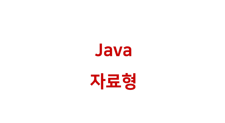 [ Java: 변수 자료형 ]