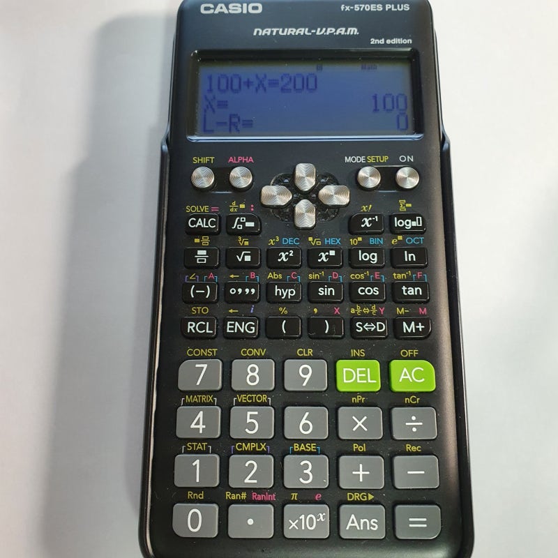 CASIO 공학용 계산기 SOLVE 기능 사용법
